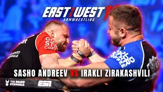 IRAKLI ZIRAKASVILI VS SASHO ANDREEV  EAST VS WEST 12 World Middleweight Title Match [upl. by Korwin]