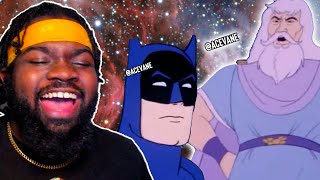 Batman Beefing with GOD Superfriends I wonder if Heaven got Potatoes AceVane REACTION [upl. by Llohcin]