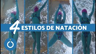 4 ESTILOS de NADO para PRINCIPIANTES 🏊🏽‍♀️ ¡Tipos de Natación y sus Técnicas [upl. by Ahsied]