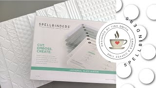 Spellbinders Universal Plate System and New 3D Embossing Folders [upl. by Arymat784]