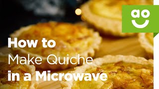 How to make quiche in a microwave  aocom with Samsung [upl. by Harbert976]