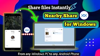 Nearby Share for Windows  Android phone to Windows PC  Google [upl. by Esdras814]