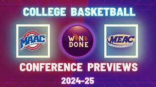 College Basketball  NCAA Basketball  Conference Previews  MAAC  MEAC  Team Grades [upl. by Nivi43]