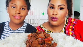 ROUGAIL SAUCISSE MUKBANG 🇷🇪 [upl. by Bultman]