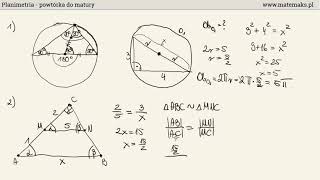 Planimetria  powtórka do matury podstawowej [upl. by Ruby520]
