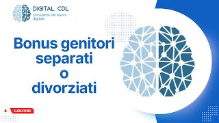 Conosci il bonus genitori separati o divorziati [upl. by Olney]