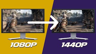 How to play games at 1440p resolution on a 1080p Monitor  AMD Graphics Card [upl. by Lorenza]