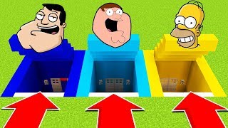 DO NOT CHOOSE THE WRONG SECRET BASE SIMPSONSFAMILY GUY AMERICAN DAD Xbox360PS4XboxOnePEMCPE [upl. by Ylrahc]