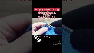 ねこ好きが作るニット帽🐈 棒針編み 編み物 段染め糸 輪針 ハンドメイド 猫 [upl. by Lokkin576]