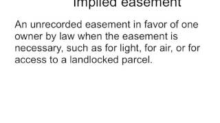 Easements  Real Estate Exam [upl. by Colan]