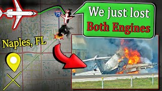 DUAL ENGINE FAILURE  Business Jet Crash on Highway I75 near Naples FL [upl. by Eleanora257]