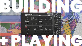 Building  Playing Moog Werkstatt01  CV Expander Analog Synthesizer Kit [upl. by Melas664]