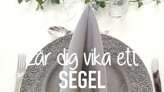 SERVETTVIKNING LÄR DIG VIKA ETT SEGEL [upl. by Day]