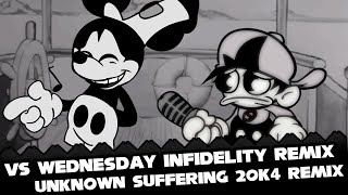 FNF  Vs Wednesday Infidelity Remix  Unknown Suffering 20k4 REMIX Chart  ModsHardGameplay [upl. by Hanan]