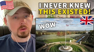 American Reacts to Cambridge American Cemetery in the UK [upl. by Llemert]