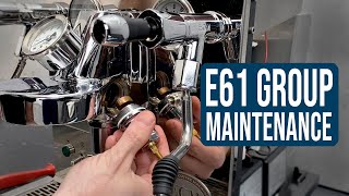 Espresso Machine E61 Brew Group Maintenance and Rebuild [upl. by Serra268]