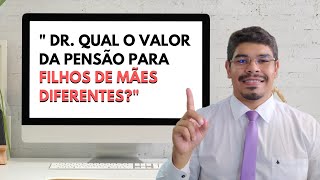 Qual o valor de pensão para filhos diferentes 😨 [upl. by Janaya]