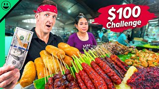 100 Cambodian Street Food Challenge I got scammed [upl. by Naujat]