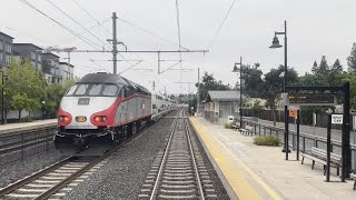 Caltrain Gallery Car 4009 Cab Ride on Train 107 San Jose to San Francisco 71024 [upl. by Niwled]