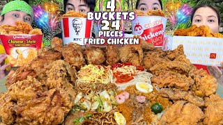 FAST FOOD BATTLE MUKBANG JOLLIBEE KFC MCDO CHOWKING amp PALABOK SPAGHETTI CANTON PINOY MUKBANG [upl. by Llenehs]