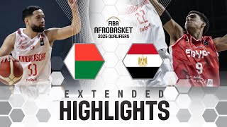 Madagascar 🇲🇬 vs Egypt 🇪🇬  Extended Highlights  FIBA AfroBasket 2025 Qualifiers [upl. by Adoree293]