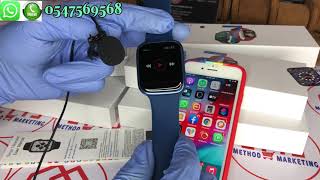 How to connect T500 Plus Max Smartwatch to your Phone Series 7 Clone BT CallsMusic Custom Dials [upl. by Opportuna]