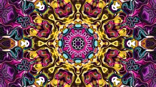 Kaleidoscope Slow Pulse beats Visual effects  Symmetry art Video [upl. by Dita293]