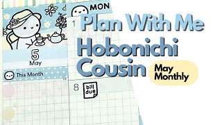 Hobonichi Cousin  May Monthly  Plan With Me [upl. by Ivon]