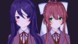 【DDLC KMMD】少女AYoung Girl AMonikaxYuri [upl. by Barbur]