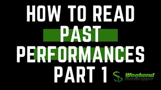 How to Read Past Performances in Horse Racing Part 1 [upl. by Norac640]