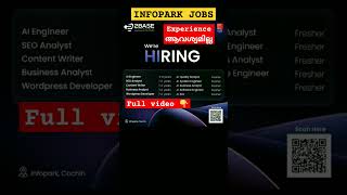 Infopark Jobs 🔥 Freshers can also apply  Infopark kochi job vacancy malayalam  Jobhunter [upl. by Anas]