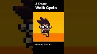 Pixel Animation  Walk Cycle front view [upl. by Flatto95]