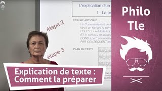 Philosophie  Terminale  Explication de texte comment la préparer en 5 étapes [upl. by Anum]