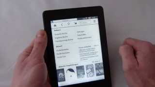 Kindle Paperwhite Bedienung Ebook Reader von Amazon  handling from kindle paperwhite [upl. by Sivad]