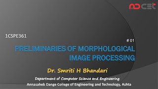 01  Morphological Image Processing  Preliminaries [upl. by Akinad]