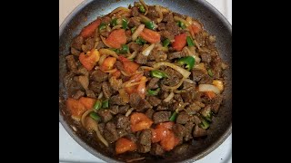 ቆንጆ ጥብስ አሰራርHow to Cook Beef Tibs  Ethiopian Food [upl. by Silber877]