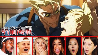 20 Fans React to NANAMI VS HARUTA SHIGEMO  Jujutsu Kaisen 2x12 Reaction Mashup [upl. by Rhoades]