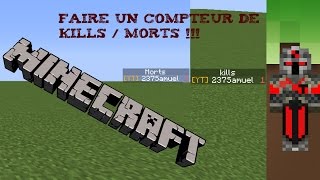 MINECRAFT TutosVanilla 9 Faire un compteur de kill et mort 18 et [upl. by Lesna]