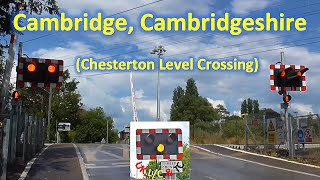 Chesterton Junction Level Crossing Cambridge [upl. by Cheria]