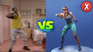 TOP 7 DANÇAS DE FORTNITE NA VIDA REAL PARTE 2 l Almanaque X [upl. by Pincince]