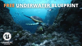 FREE Underwater Blueprint for Unreal Engine 5 Overview TripleA Quality [upl. by Atnim]