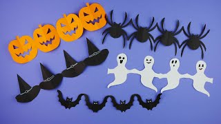 Halloween decorations with paper easy Paper cutting DIY [upl. by Algie785]