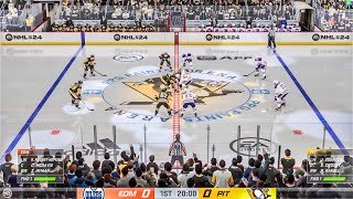 Edmonton Oilers vs Pittsburgh Penguins 3102024 NHL 24 Gameplay [upl. by Natsreik465]