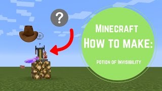 Minecraft 110  How to make a potion of invisibility  Minecraft brewing guide 1 [upl. by Bittencourt]