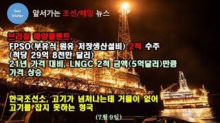 브라질 해양플랜트 FPSO 2척 수주척당 29억 8천만 달러  한국조선소 고기가 넘쳐나는데 거물이 없어 고기를 잡지 못하는 형국 [upl. by Yvonne]