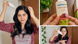 Mamaearth Onion Hair Oil Review  mamaearth hair oil buy or not   How to apply hair oil properly [upl. by Brett]