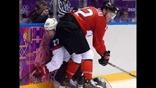 Canada vs USA at Mens ice Hockey Semifinal 10  Sochi 2014 Olympics [upl. by Idzik]