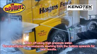 Kenotek Cargo 4100 Washing Hayes Fuels Lorry at The Dandys Derrynoose [upl. by Hamford]