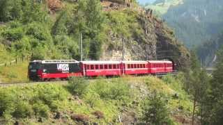 Glacier Express from Zermatt to StMoritz [upl. by Eyllek]