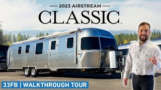 MUST SEE LUXURY TRAVEL TRAILER  2023 Airstream Classic 33FB Tour [upl. by Eigroeg852]